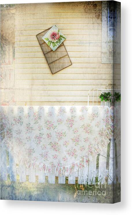 Tranquility Canvas Print featuring the photograph Coming Up Roses by Craig J Satterlee