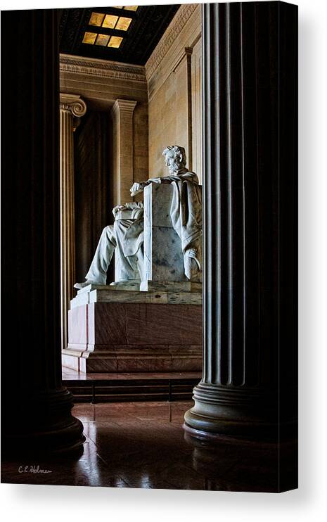Lincoln Canvas Print featuring the photograph Contemplation by Christopher Holmes