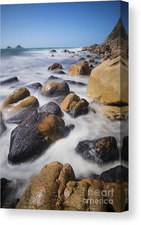 Coast Canvas Print featuring the photograph Cot Valley Beach by David Lichtneker