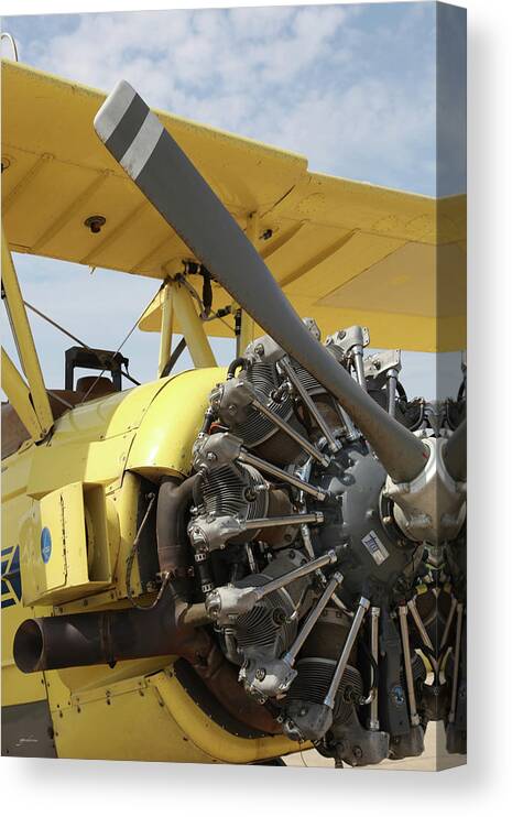 Bi-plane Canvas Print featuring the photograph Crop Duster by Gary Gunderson