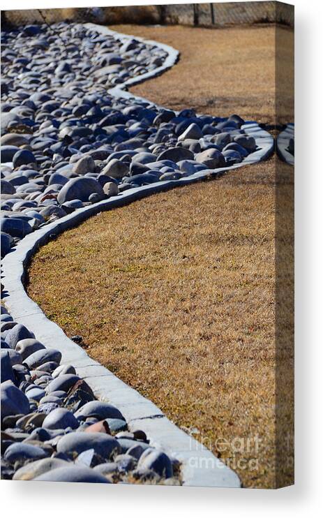 Rock Canvas Print featuring the photograph Curvy path by Robert WK Clark