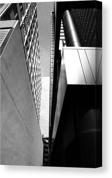 Architecture Canvas Print featuring the photograph Cut Up The Middle by Kreddible Trout