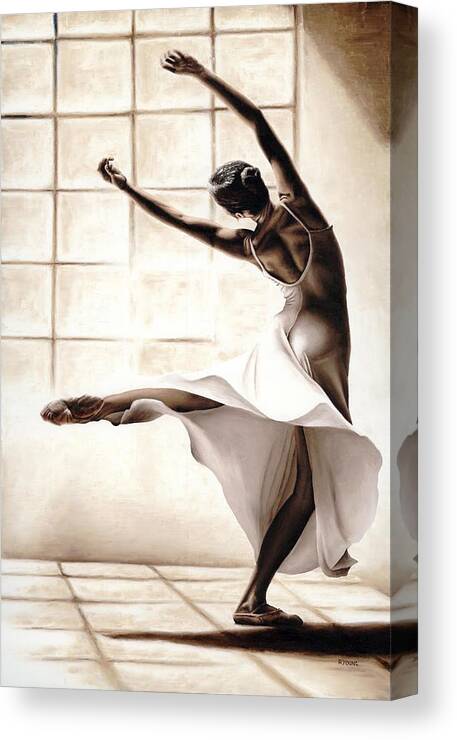 Dancer Canvas Print featuring the painting Dance Finesse by Richard Young