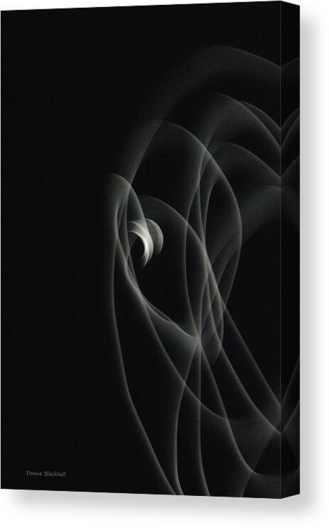 Moon Canvas Print featuring the photograph Dancing Moonbeams by Donna Blackhall