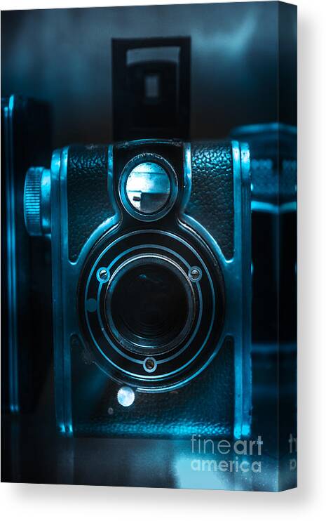 Camera Canvas Print featuring the photograph Dark room photography by Jorgo Photography