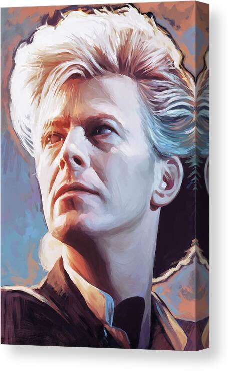 David Bowie Painting Canvas Print featuring the painting David Bowie Artwork 2 by Sheraz A