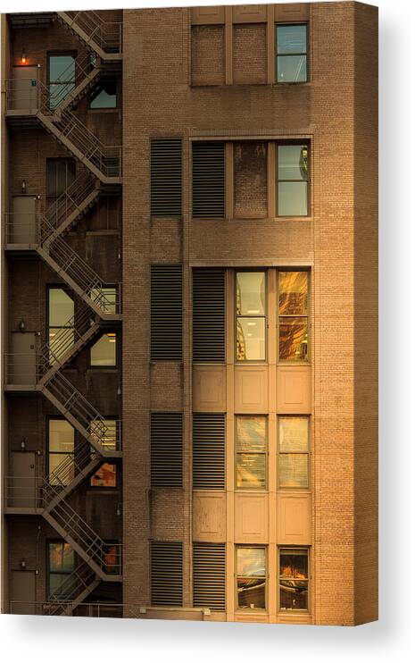 Chicago Canvas Print featuring the photograph Days End in the City by Joni Eskridge