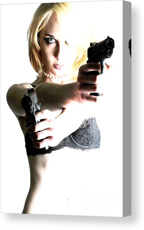 Artistic Canvas Print featuring the photograph Deadly blonde by Robert WK Clark