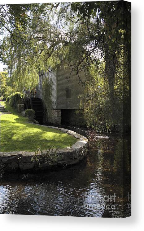 Cape Cod Canvas Print featuring the photograph Dexter Mill Race in Sandwich Massachusetts by William Kuta