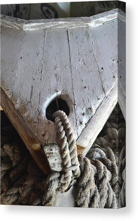 Rowboat Canvas Print featuring the photograph Dingy by Philip LeVee