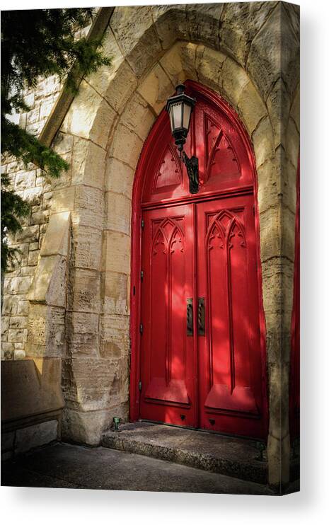 Church Canvas Print featuring the photograph Door to Salvation by Holly Ross