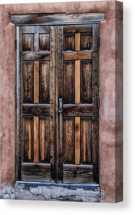 Southwest Canvas Print featuring the photograph Doors of Santa Fe by Juli Ellen
