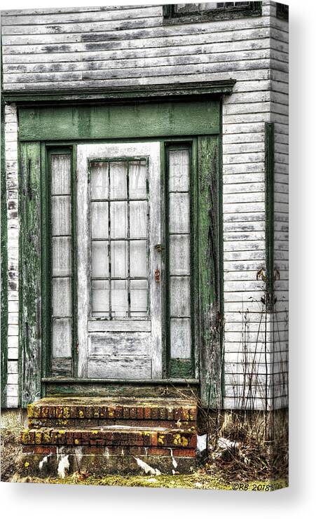 Architecture Canvas Print featuring the photograph Doorway of Past by Richard Bean