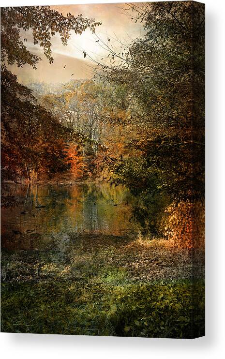 Landscapes Canvas Print featuring the photograph Dreaming of Yesterdays gone by by John Rivera