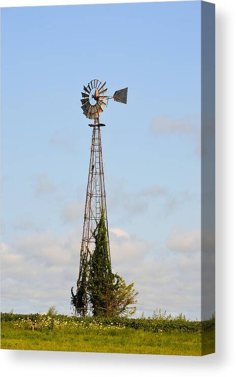 Windmill Canvas Print featuring the photograph Eagle Windmill by Bonfire Photography