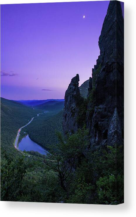 Eaglet Canvas Print featuring the photograph Eaglet Blue Hour by White Mountain Images