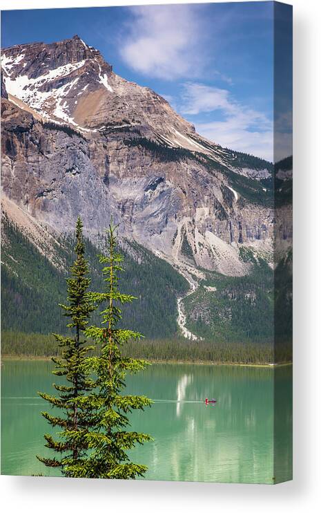5dii Canvas Print featuring the photograph Emerald Lake by Mark Mille