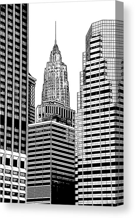 Empire State Building Canvas Print featuring the photograph Empire State Building - 1 by Frank Mari