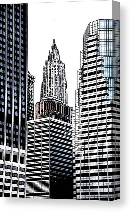 Empire State Building Canvas Print featuring the photograph Empire State Building - 1.1 by Frank Mari