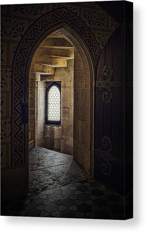 Budapest Canvas Print featuring the photograph Enter for Enlightenment by Sharon Popek