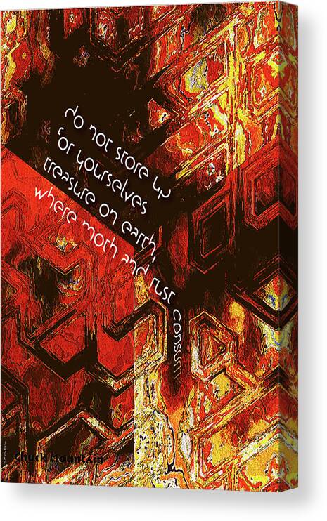 Decay Canvas Print featuring the digital art Entropy by Chuck Mountain