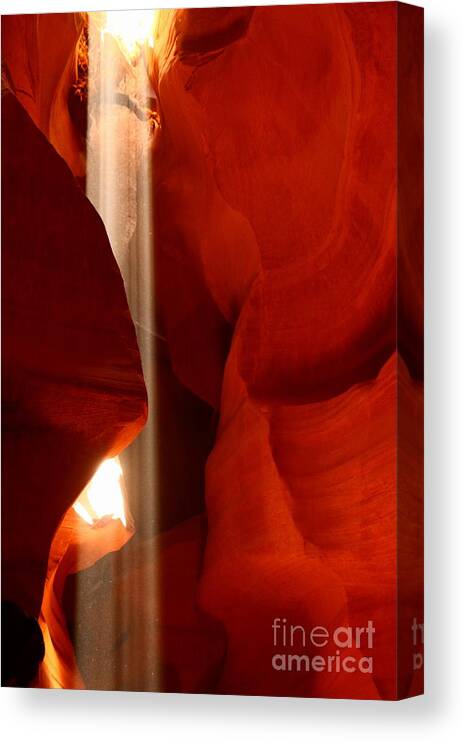  Antelope Slot Canyon Canvas Print featuring the photograph Ethereal Light by Christiane Schulze Art And Photography