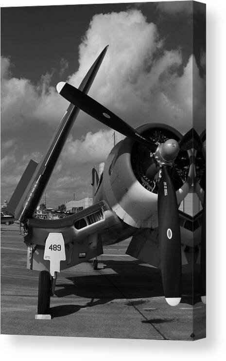 F4fu Canvas Print featuring the photograph F4fu by Mark Grayden