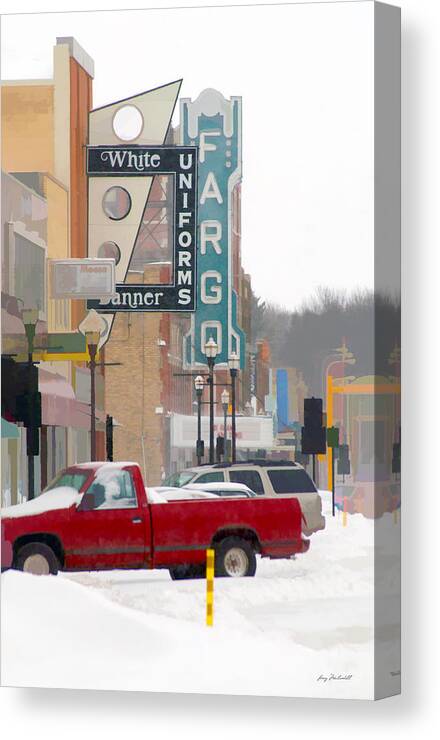 Fargo Canvas Print featuring the photograph Fargo-1 by Larry Mulvehill