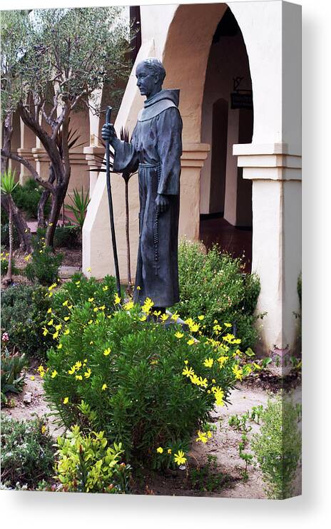 Statue Canvas Print featuring the photograph Father Sierra by Gary Brandes