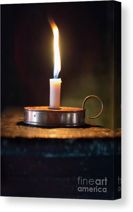 Burning Canvas Print featuring the photograph Flickering Flame by Amanda Elwell