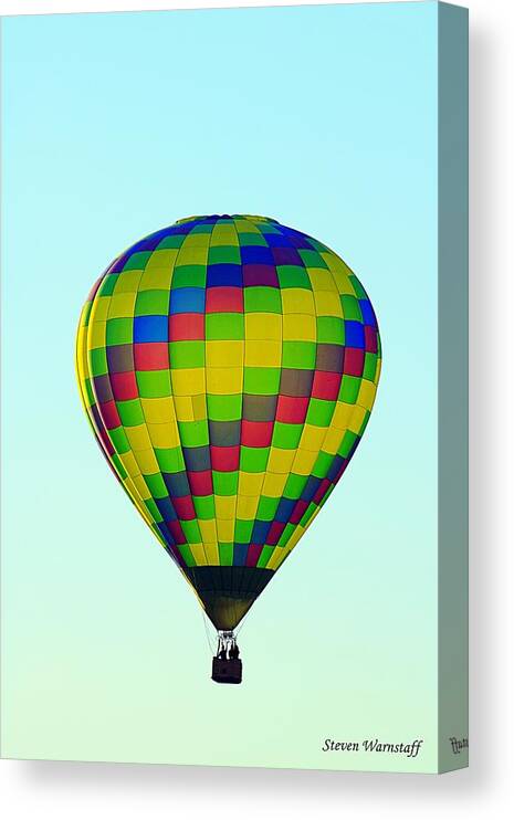 Hot Air Balloon Canvas Print featuring the photograph Flight by Steve Warnstaff
