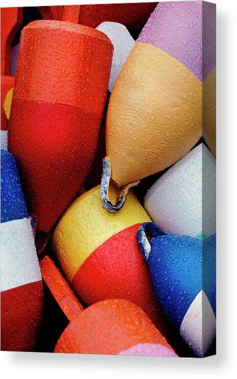 New England Canvas Print featuring the photograph Floats by Gary Felton
