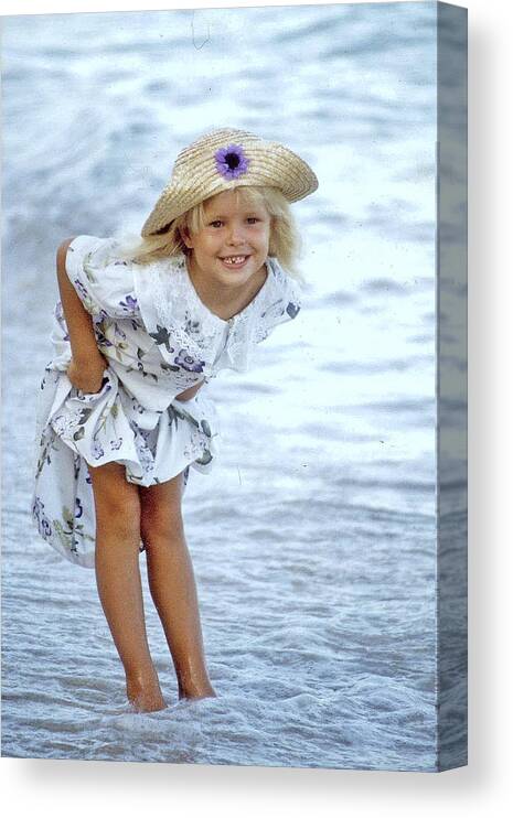 Girl Canvas Print featuring the photograph Footloose and Fancy Free by Jennifer Miller