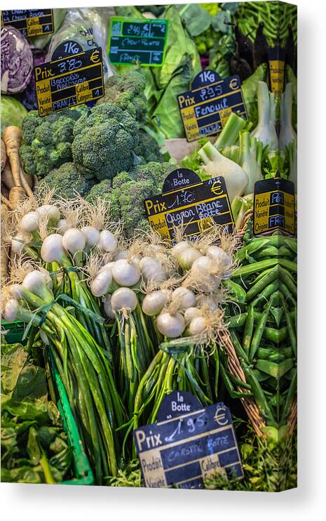 Bratagne Canvas Print featuring the photograph Fresh Vegetables by W Chris Fooshee