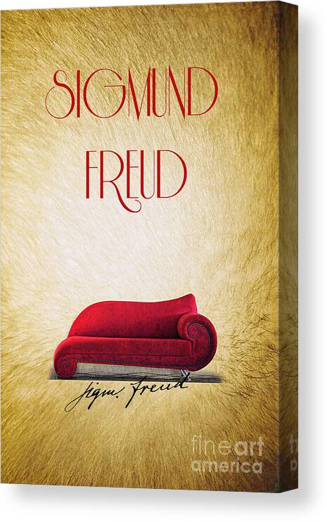 Freud Canvas Print featuring the digital art Freud by Binka Kirova