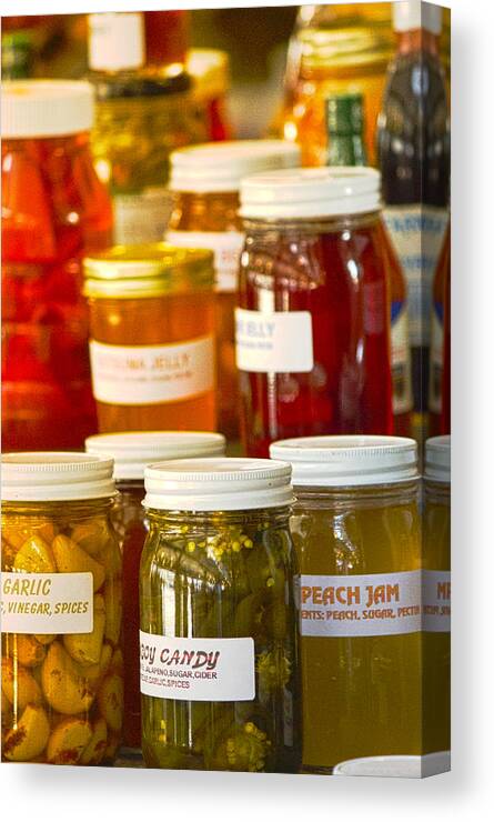 Garlic Canvas Print featuring the photograph Garlic and Jam by Shelley Bain