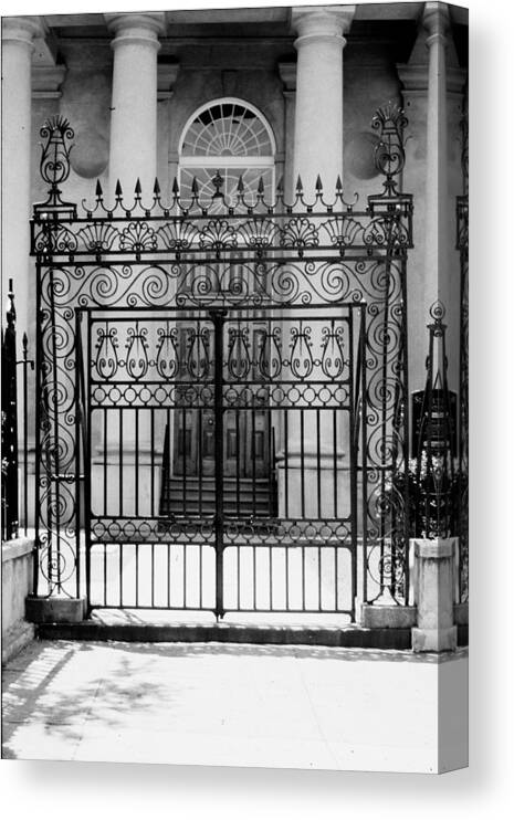 Charleston Canvas Print featuring the photograph Gatework by Emery Graham