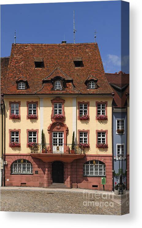 German Architecture Canvas Print featuring the photograph German Town by Helmut Meyer zur Capellen