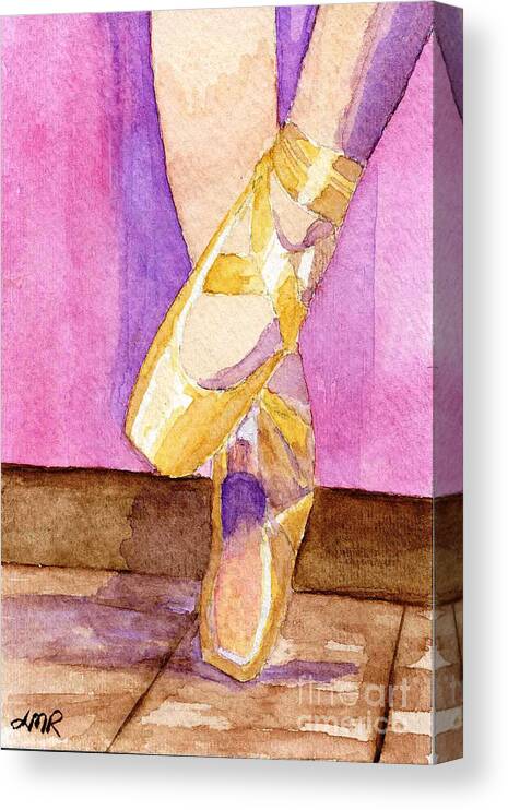 Watercolor Canvas Print featuring the painting Gotta Dance by Lynne Reichhart