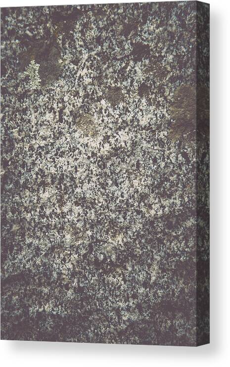 Black Canvas Print featuring the photograph Granite Background by Brandon Bourdages