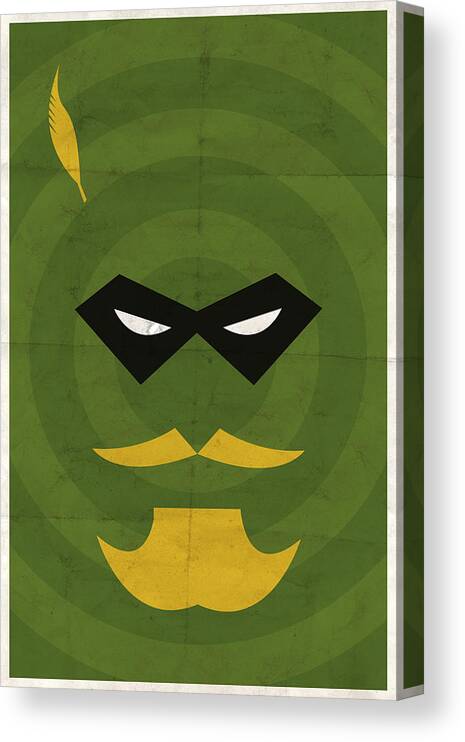 Green Arrow Canvas Print featuring the digital art Green Arrow by Michael Myers