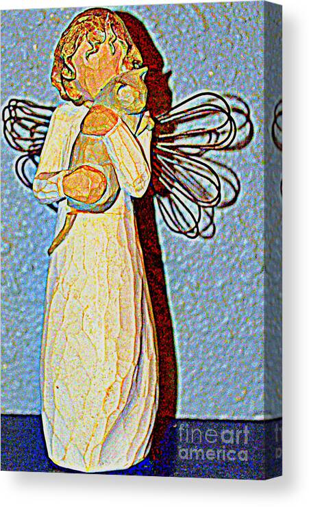 Angel Canvas Print featuring the photograph Guardian by Diane montana Jansson