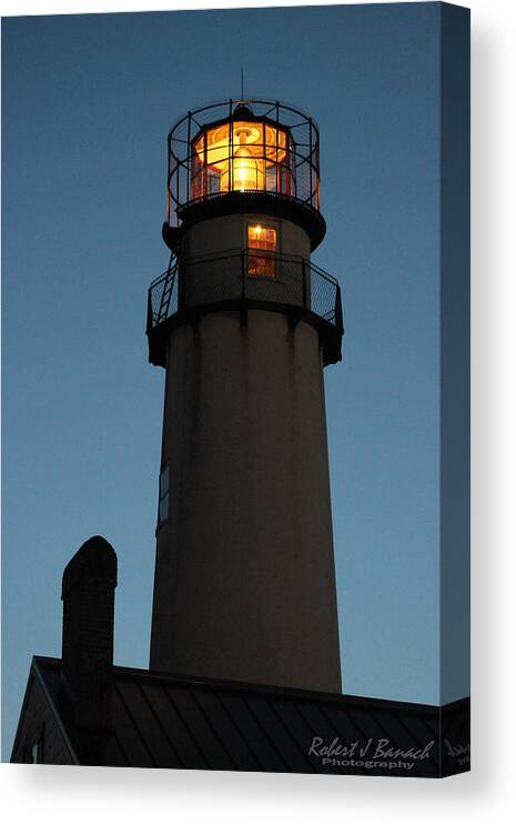 Lighthouse Canvas Print featuring the photograph Guiding Mariners by Robert Banach