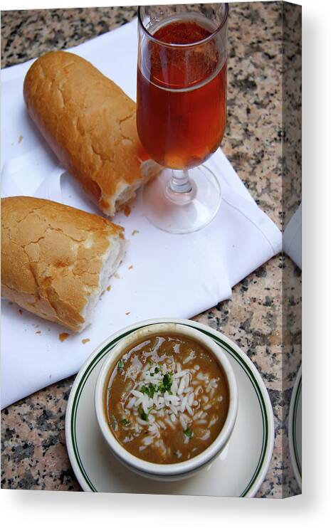New Orleans Canvas Print featuring the photograph Gumbo Lunch by KG Thienemann