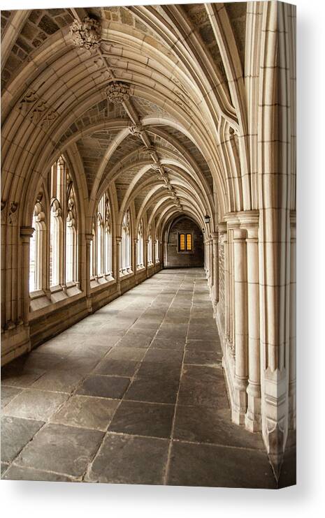 Architecture Canvas Print featuring the photograph Princeton Hallowed Halls by Ginger Stein