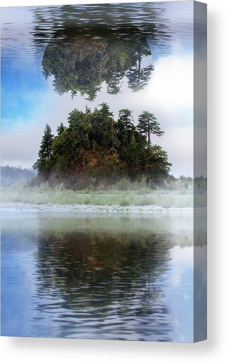 Appalachia Canvas Print featuring the photograph Hanging In The Clouds by Debra and Dave Vanderlaan