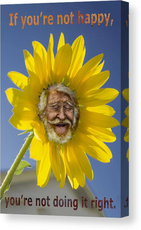 Happy Canvas Print featuring the photograph Happy by Rick Mosher