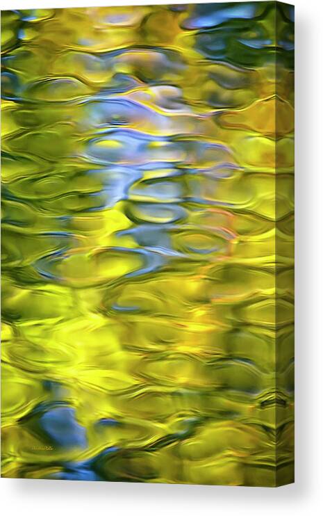 Abstract Water Canvas Print featuring the photograph Harvest Gold Mosaic by Christina Rollo