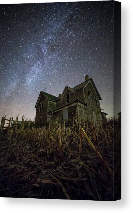 Sky Canvas Print featuring the photograph Harvested by Aaron J Groen