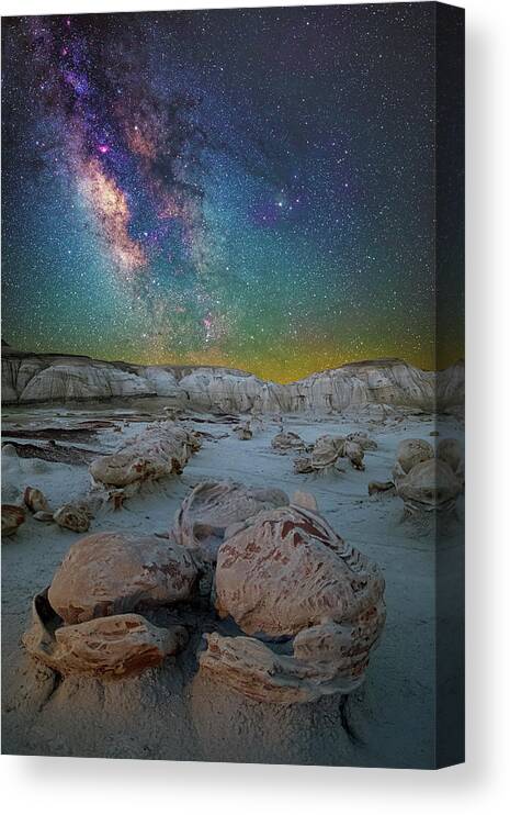 Astronomy Canvas Print featuring the photograph Hatched by the Stars by Ralf Rohner